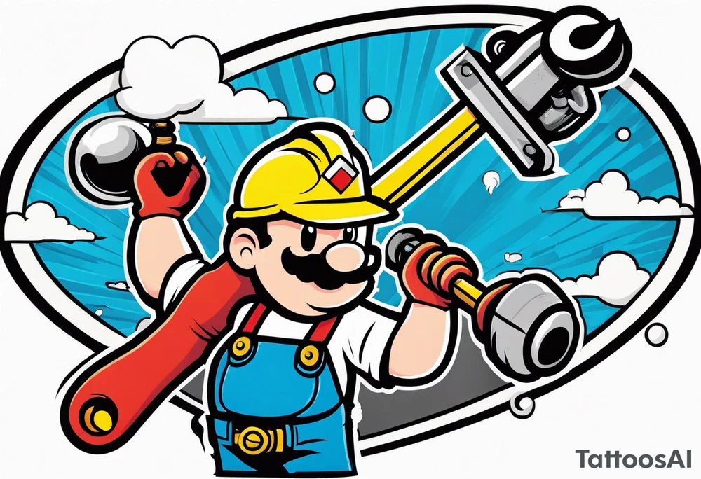 A tattoo representing a plumber 
No pipe wrench’s and simple not a lot of detail tattoo idea