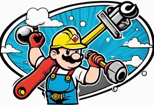 A tattoo representing a plumber 
No pipe wrench’s and simple not a lot of detail tattoo idea
