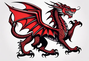 Welsh dragon tattoo idea