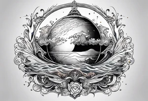 Neptune planet tattoo idea