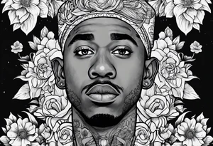 flower boy album cover by tyler the creator tattoo idea