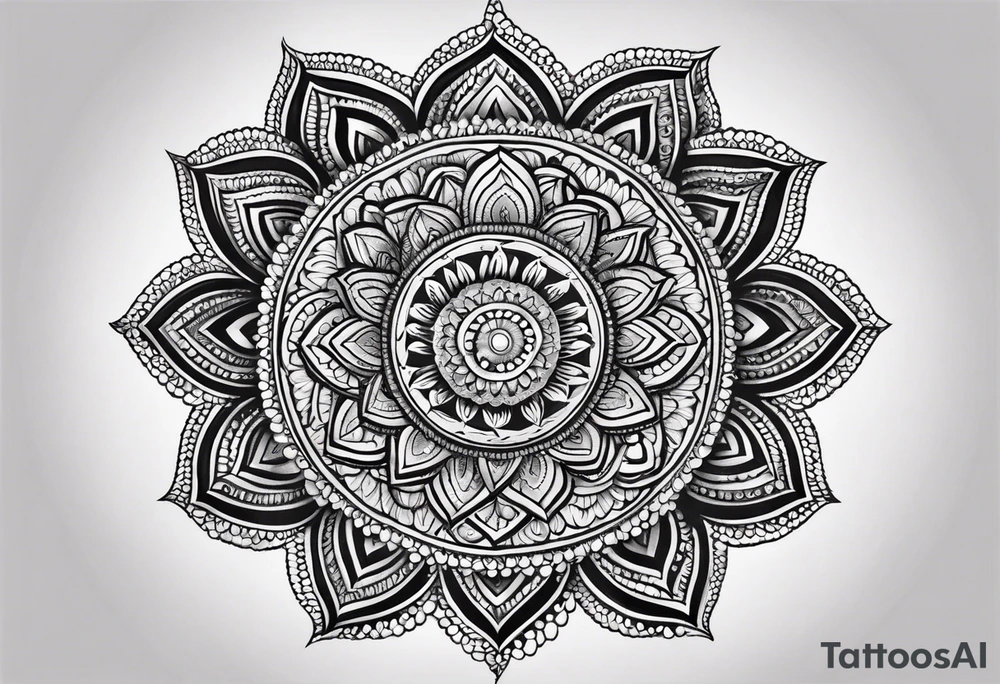 Rattlesnake mandala henna black tattoo design tattoo idea
