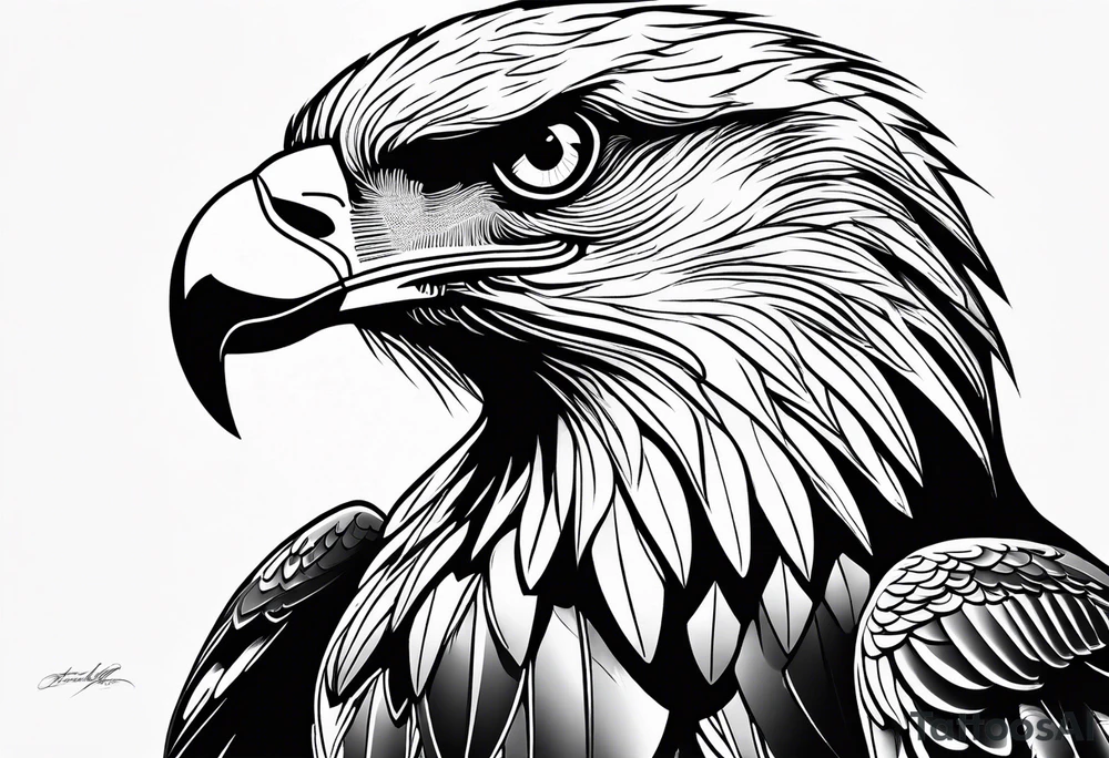 Swooping Eagle tattoo idea