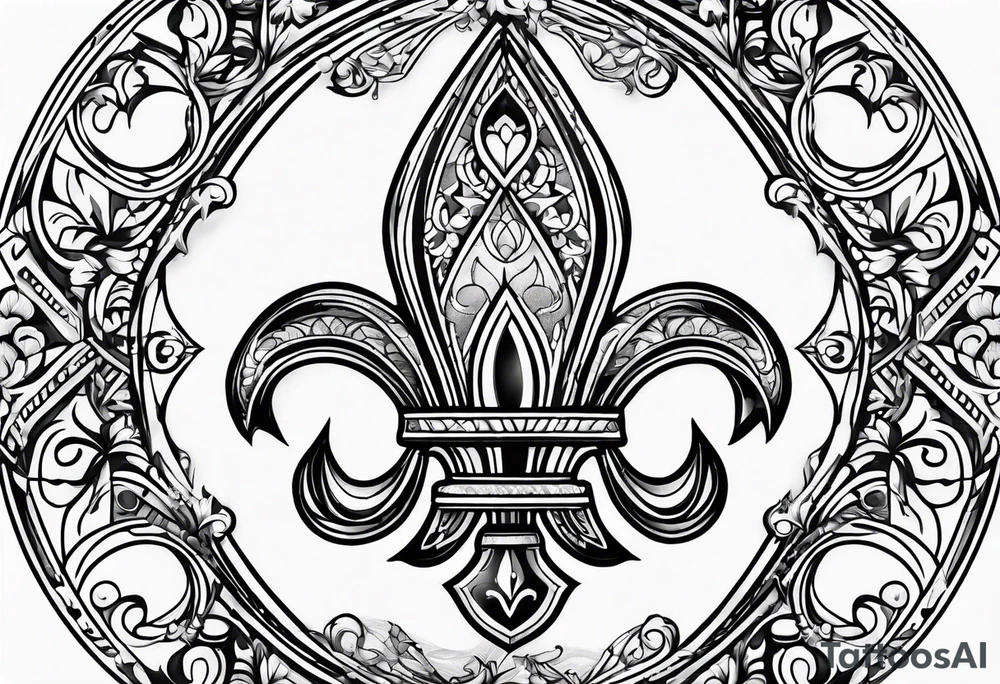 Fleur de lis tattoo idea