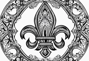 Fleur de lis tattoo idea