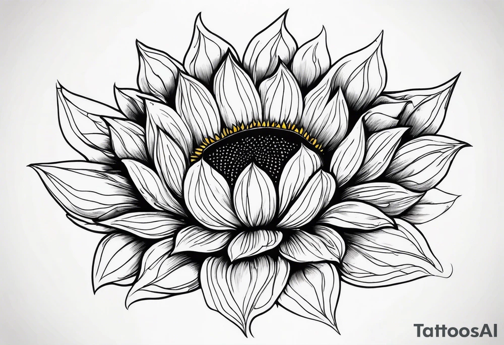 Sunflower tattoo idea