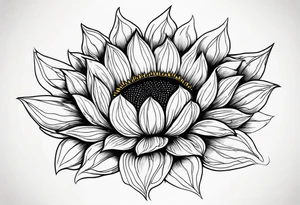 Sunflower tattoo idea