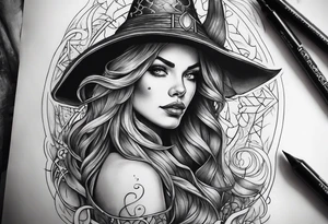 Witch tattoo idea
