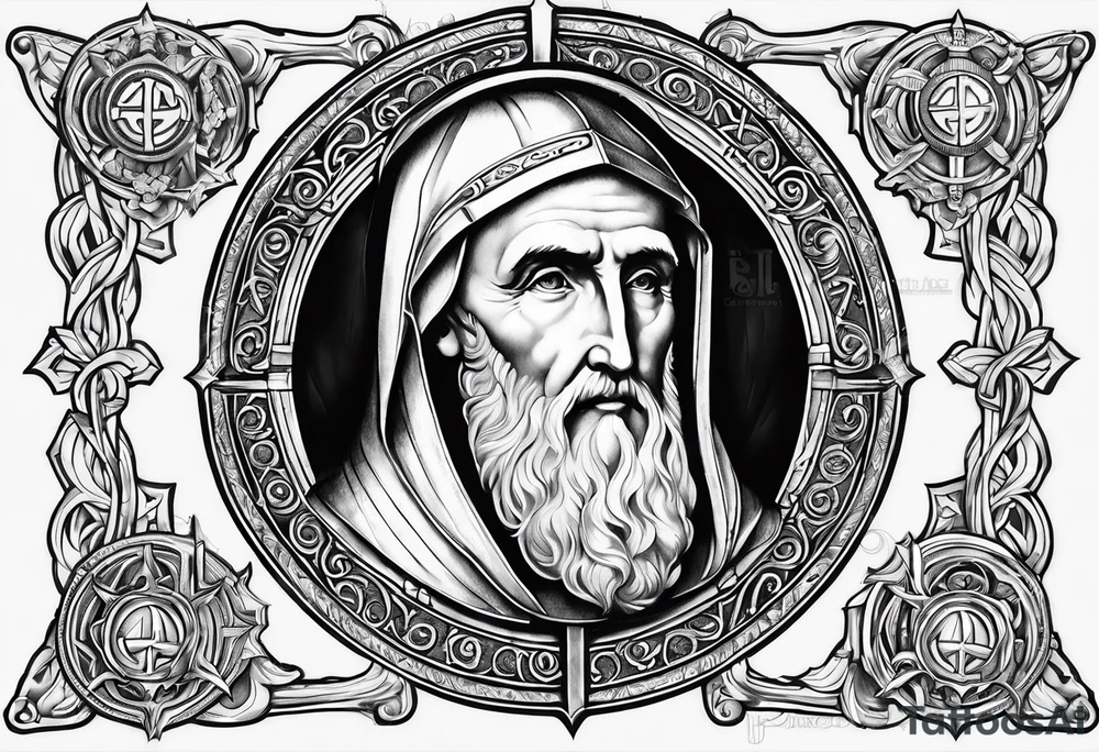 the medal of St. Benedict tattoo idea