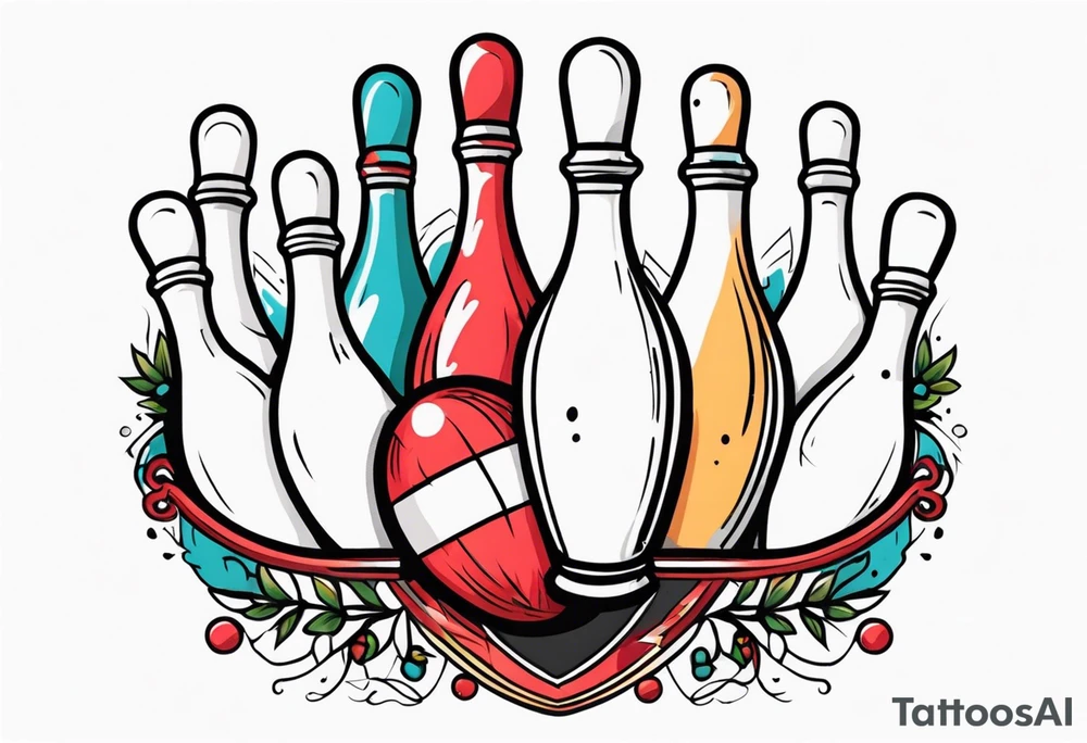 Bowling tattoo idea