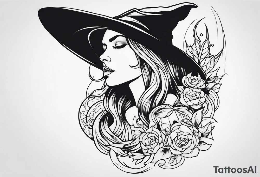 witch tattoo idea