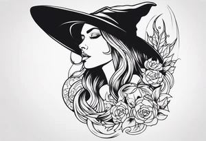 witch tattoo idea