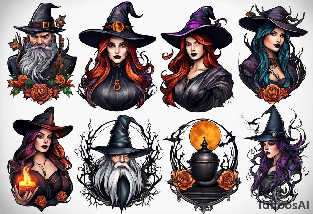 Witch tattoo idea