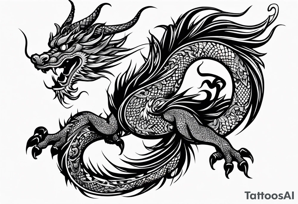 Chinese dragon tattoo idea