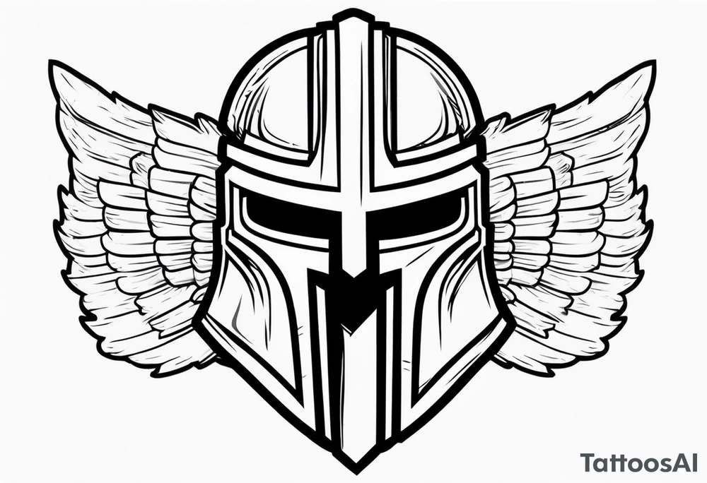 Spartan helmet tattoo idea