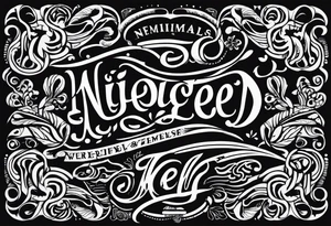 niemals aufgeben tattoo idea