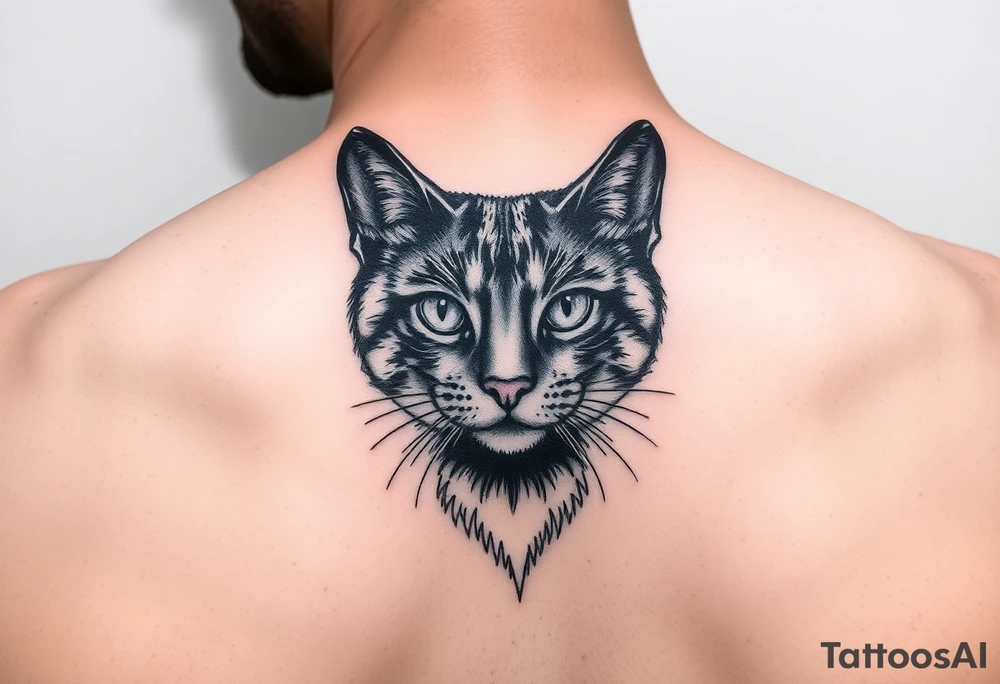 black cat tattoo idea