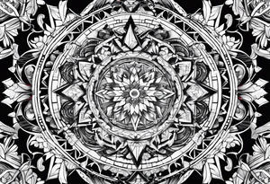 The inside of a kaleidoscope tattoo idea