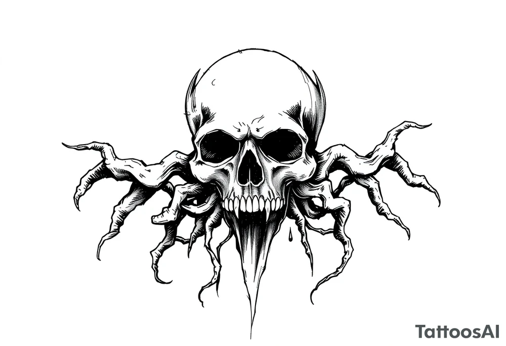 Black plague tattoo idea