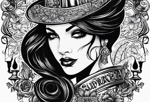 Imported supreme Canadian whiskey tattoo idea