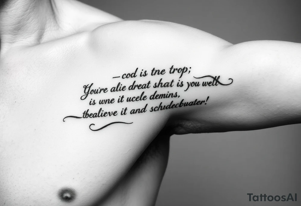 "You believe that God is one; you do well. Even the demons believe—and shudder." tattoo idea