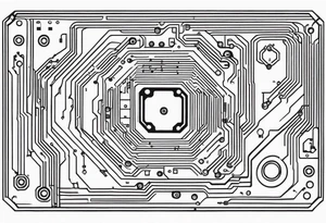 Futuristic Circuit Board tattoo idea