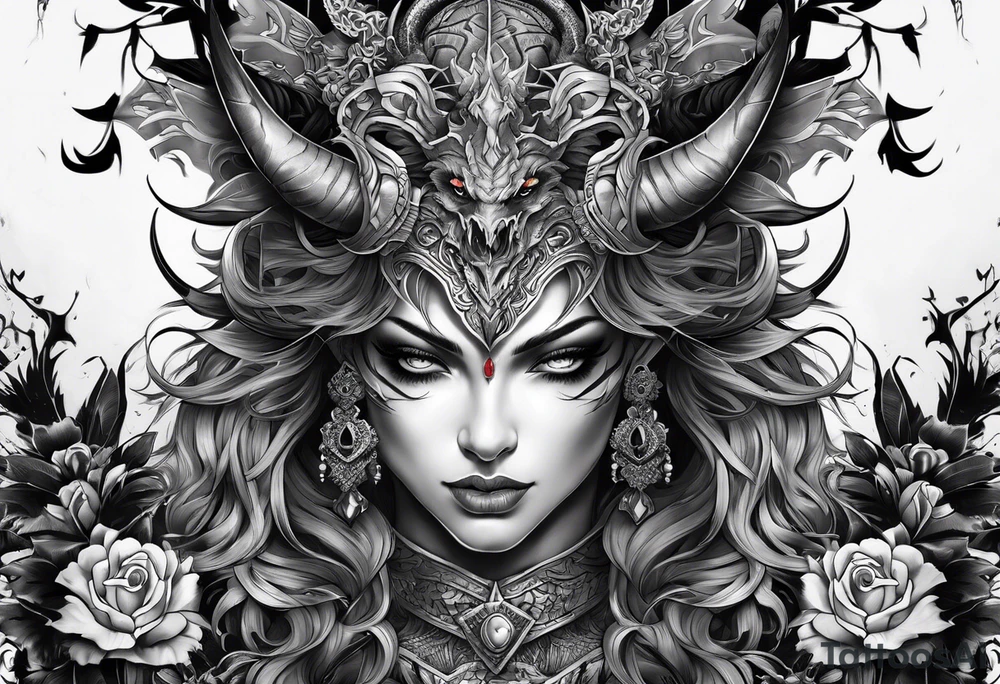 demon tattoo idea