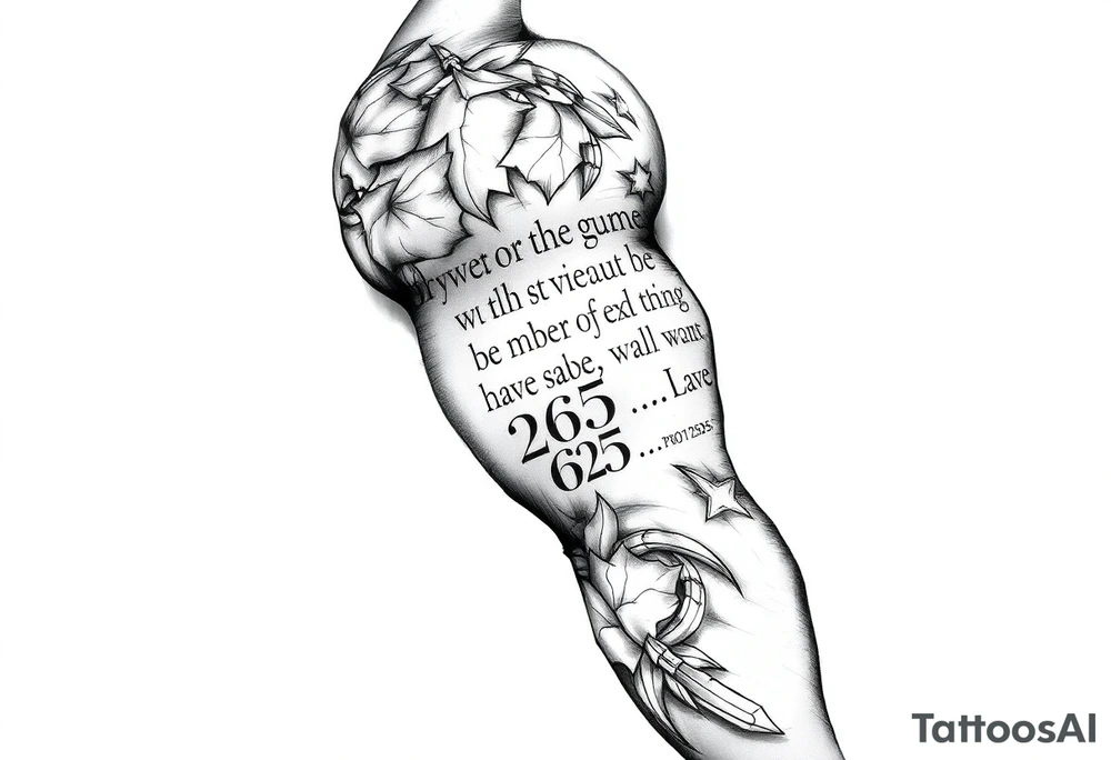 proverbs 26:25-26 tattoo idea