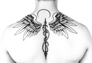 Archangel ariel tattoo stencil tattoo idea