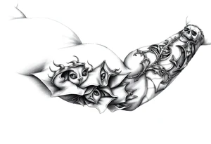 It is during our darkest moments that we must focus to see the light tattoo idea