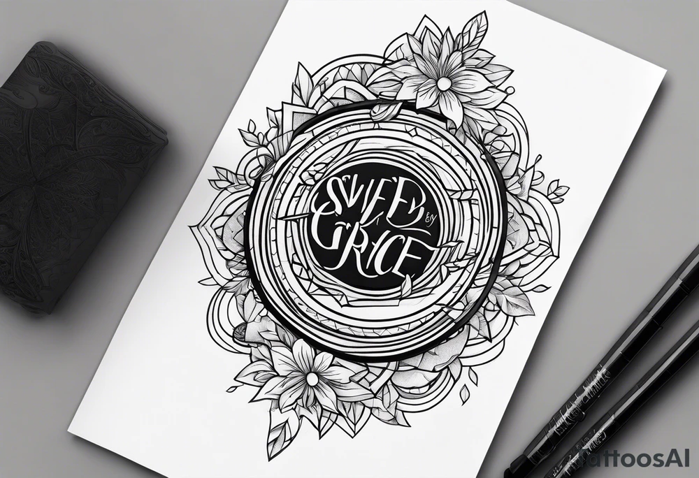 saved by grace tattoo idea
