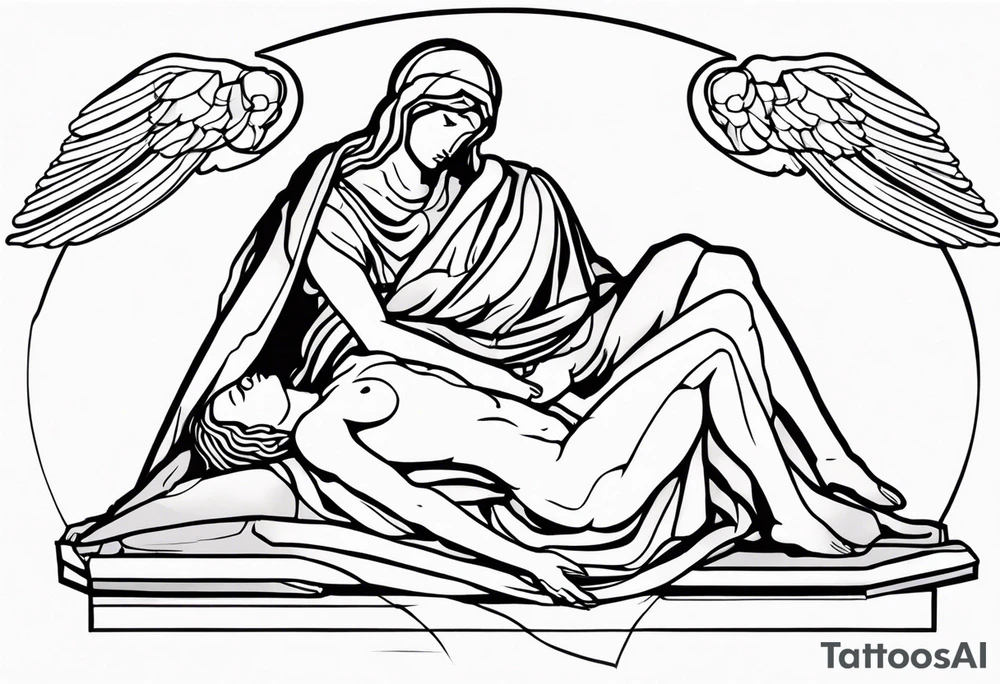 michaelangelos pieta tattoo idea