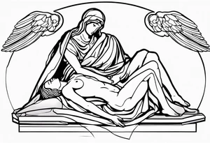 michaelangelos pieta tattoo idea