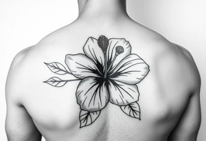 Lester with a Hibiscus tattoo idea