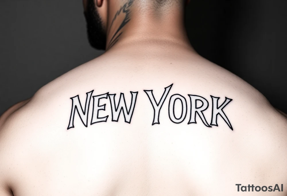 Lebron New York strong fearless tattoo idea