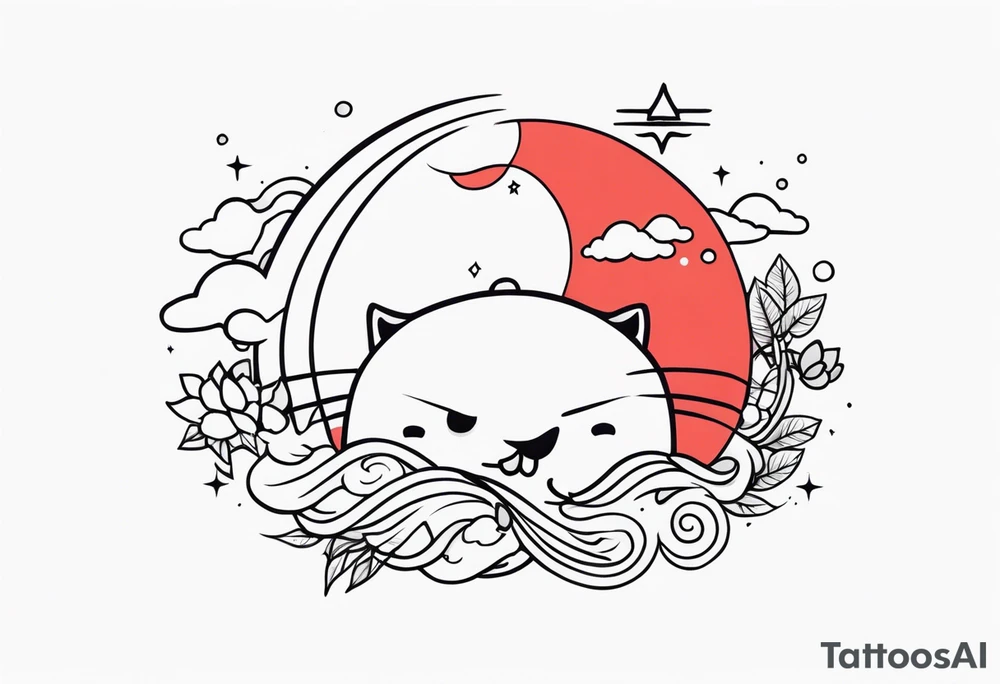 kawaii japanese bad ass tattoo idea