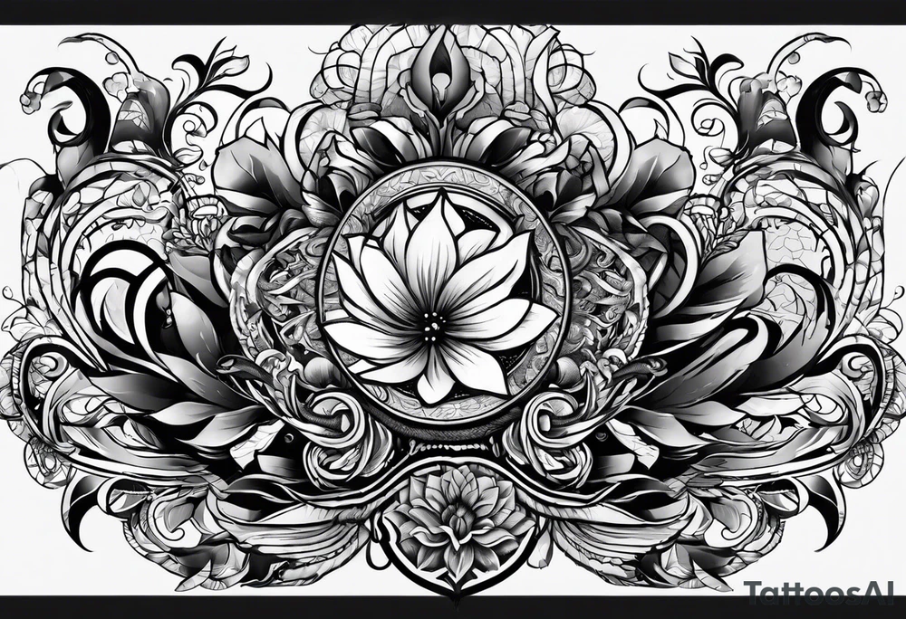 The tatoo should show i have dedication, respect and inner strength, and I try to become better everyday tattoo idea
