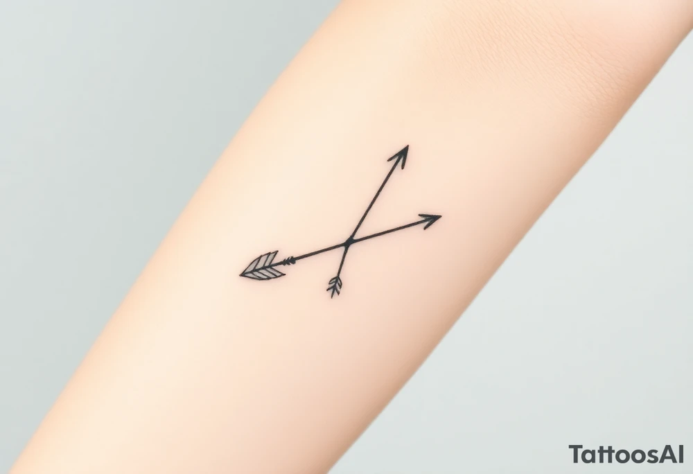 Bow arrow tattoo idea