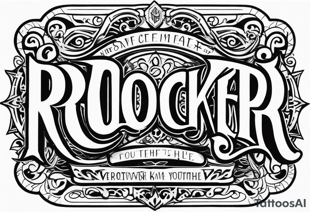 rocker tattoo idea