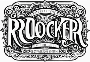 rocker tattoo idea