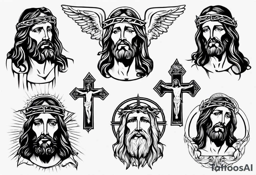 jesus christ tattoo idea