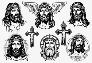 jesus christ tattoo idea