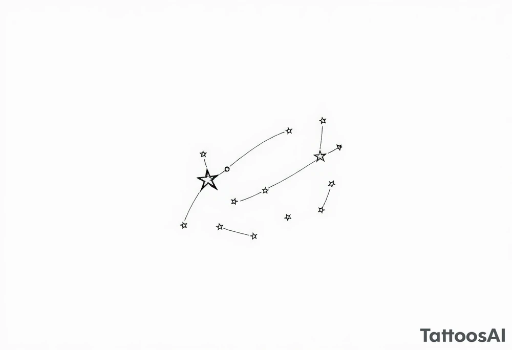 Castor and pollux star 
constellation tattoo idea
