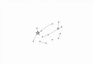 Castor and pollux star 
constellation tattoo idea