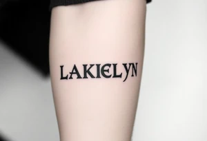 Nordic runes
Names Lakelyn tattoo idea