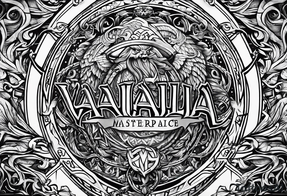 Valhalla word tattoo idea