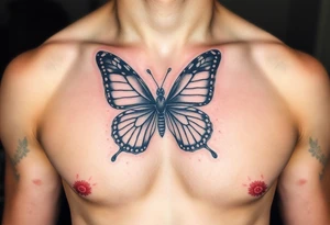 EllaRay with a butterfly tattoo idea