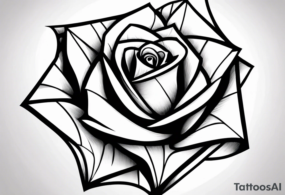 Mc Escher rose make it more mc Escher tattoo idea