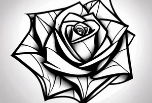 Mc Escher rose make it more mc Escher tattoo idea
