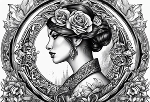 THE LETTERS "L O U E L" tattoo idea